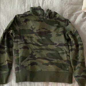 J Crew camouflage sweatshirt!